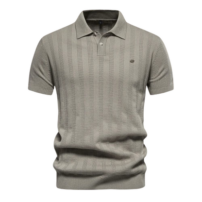 Herrpikétröja i merinoull | Kortärmad, smal passform