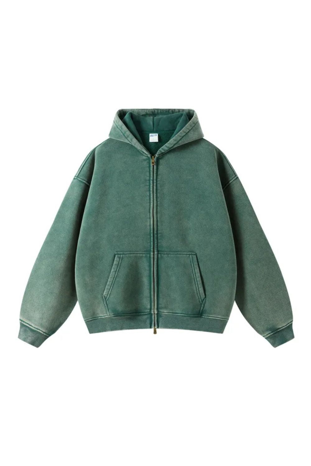 Herrhuvtröja med dragkedja