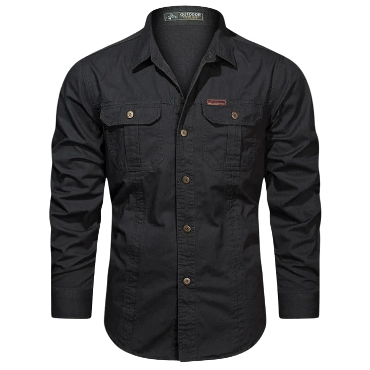 Herr vinter cargoskjorta