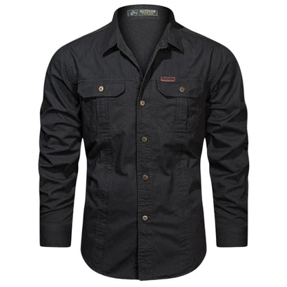 Herr vinter cargoskjorta
