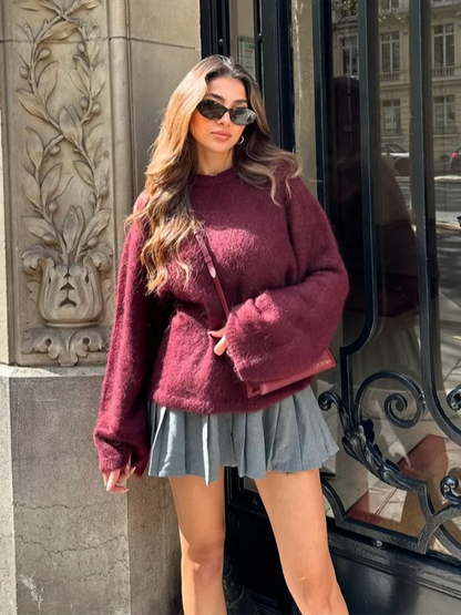 Mohairtröja för kvinnor