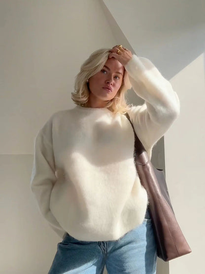 Mohairtröja för kvinnor