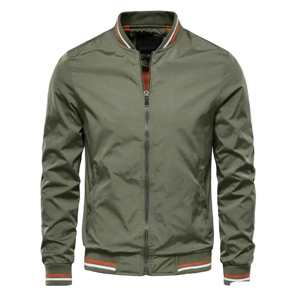 Herrbomberjacka i sportig stil