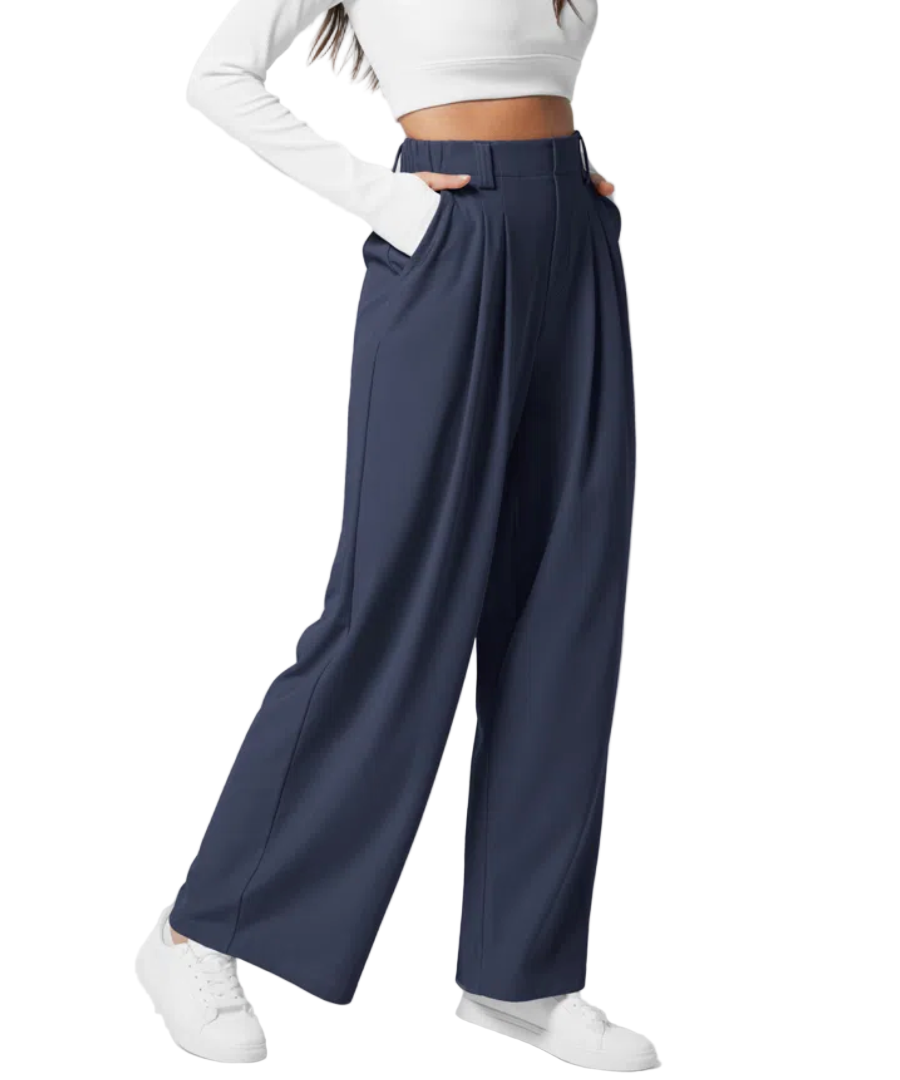 Högmidjade byxor för kvinnor