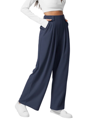 Högmidjade byxor för kvinnor