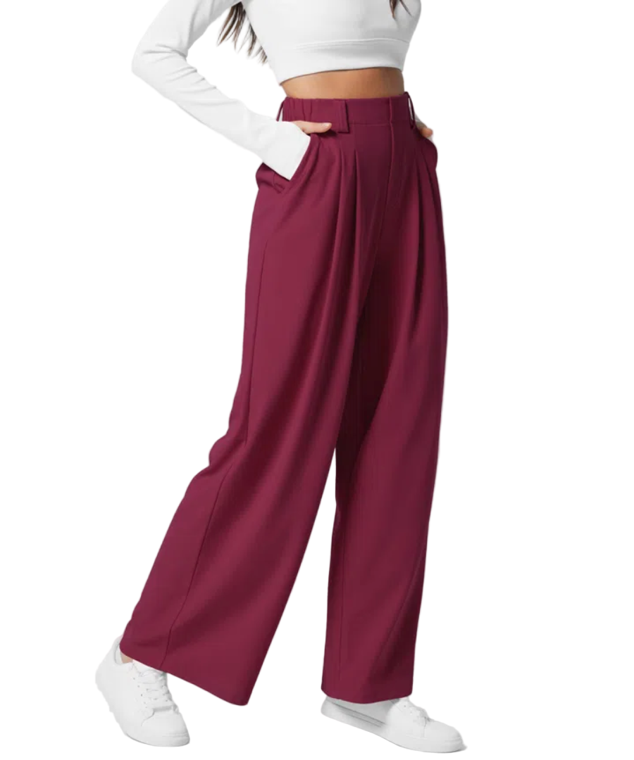 Högmidjade byxor för kvinnor