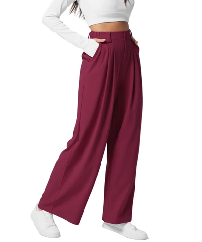 Högmidjade byxor för kvinnor