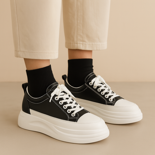 Kris | damsneaker med kontrastdetaljer